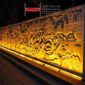 کاربرد وال واشر در نورپردازی نمای ساختمان